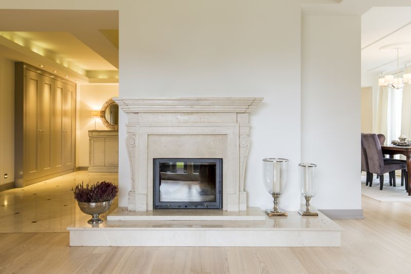 Modern Stone Mantel